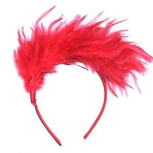 6522 Feather Fascinator 1920s Headband For Women
